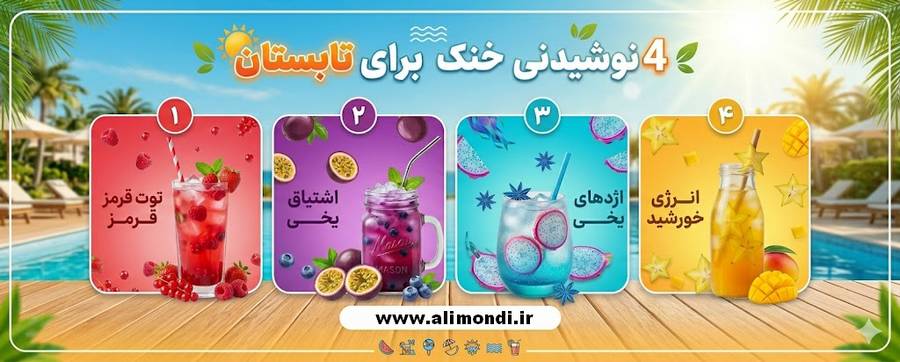 4 نوشیدنی خنک برای روزهای پرانرژی